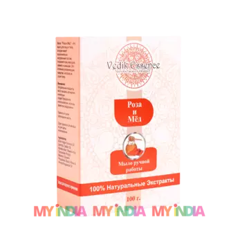 Натуральное мыло с Розой и Медом (100 г), произв. Vedik Essence