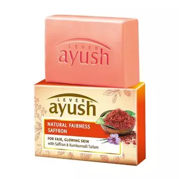 Натуральное мыло с Шафраном (100 г), Natural Fairness Saffron Soap, произв. Lever Ayush