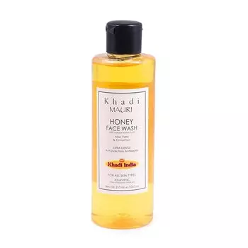 Натуральное средство для умывания с Мёдом (210 мл), Honey Face Wash, произв. Khadi Mauri