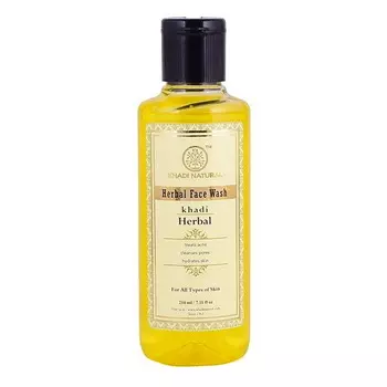 Натуральное средство для умывания с травами (210 мл), Herbal Face Wash, произв. Khadi Natural