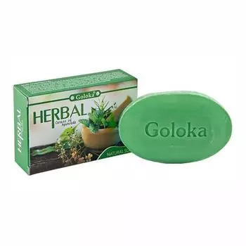 Натуральное травяное мыло (75 г), Herbal Natural Soap, произв. Goloka