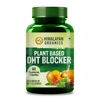 Натуральный блокатор ДГТ (60 кап), Plant Based DHT Blocker, произв. Himalayan Organics