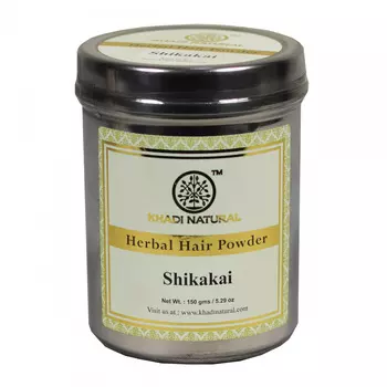 Натуральный порошок для волос Шикакай (150 г), Herbal Hair Powder Shikakai, произв. Khadi Natural