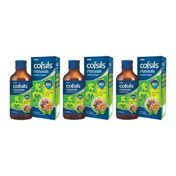 Натуральный сироп от кашля (3 x 100 мл), Cofsils Naturals Cough Syrup, произв. Cipla