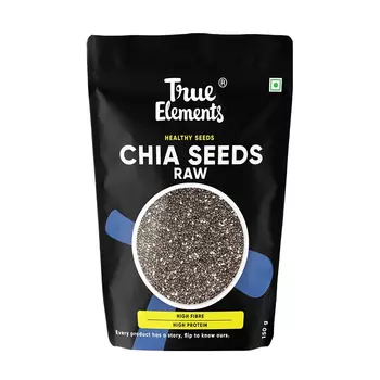 Необработанные семена Чиа (150 г), Raw Chia Seeds, произв. True Elements