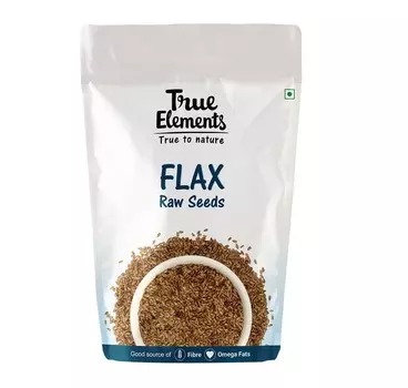 Необработанные семена Льна (250 г), Flax Raw Seeds, произв. True Elements