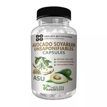 Неомыляемые Авокадо и Соя (180 кап, 500 мг), Avocado Soyabean Unsaponifiables, произв. Heilen Biopharm