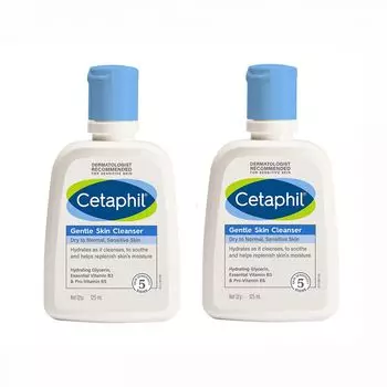Нежное очищающее средство для сухой, нормальной и чувствительной кожи (2 х 125 мл), Gentle Skin Cleanser for Dry to Normal, Sensitive Skin Set, произв. Cetaphil