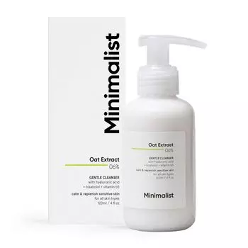 Нежное очищающее средство с экстрактом Овса 06% (120 мл), Oat Extract 06% Gentle Cleanser, произв. Minimalist