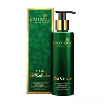 Очищающее масло для лица, глаз и губ (200 мл), BXL Cellular Cleansing Oil for Face, Eyes & Lips, произв. Biotique