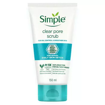 Очищающий скраб для пор (150 мл), Clear Pore Scrub, произв. Simple