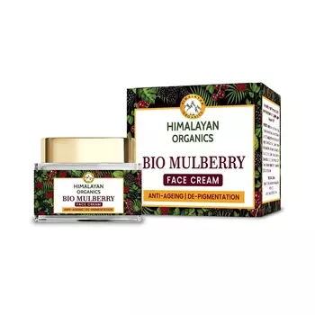 Омолаживающий крем для лица с Шелковицей (50 г), Bio Mulberry Face Cream, произв. Himalayan Organics