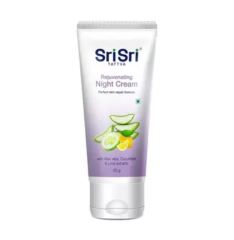 Омолаживающий ночной крем для лица (60 мл), Rejuvenating Night Cream, произв. Sri Sri Tattva