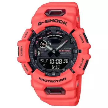 Оранжевые мужские часы G-Squad, Orange G-Squad Connect Men's Watch, произв. Casio