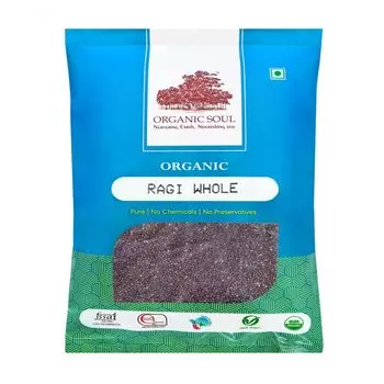 Органическая Дагусса цельная (500 г), Organic Ragi Whole, произв. Organic Soul