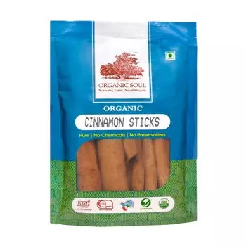 Органическая Корица в палочках (50 г), Organic Cinnamon Sticks, произв. Organic Soul
