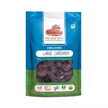 Органический большой Кардамон (50 г), Organic Large Cardamom, произв. Organic Soul