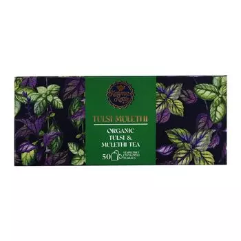 Органический чай из Тулси и Солодки (50 пак, 2 г), Tulsi Mulethi Tea, произв. Karma Kettle