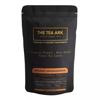 Органический чай с Ашвагандой и Куркумой (100 г), Organic Ashwagandha Turmeric Tea Pouch, произв. INLIFE