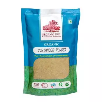 Органический молотый Кориандр (100 г), Organic Coriander Powder, произв. Organic Soul
