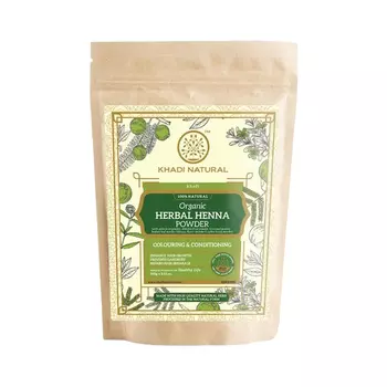 Органический порошок с Хной (100 г), Organic Herbal Henna Powder, произв. Khadi Natural