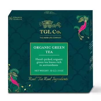 Органический зеленый чай (16 пак, 2 г), Organic Green Tea, произв. TGL Co.