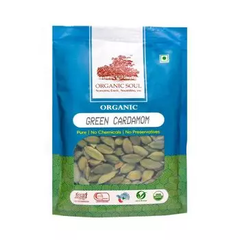 Органический Зеленый Кардамон цельный (50 г), Organic Green Cardamom Whole, произв. Organic Soul
