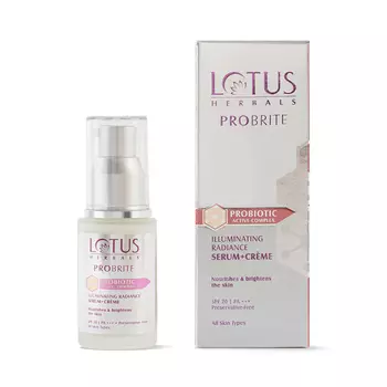 Осветляющая сыворотка-крем для придания сияния (30 мл), Illuminating Radiance Serum + Creme, произв. Lotus Herbals