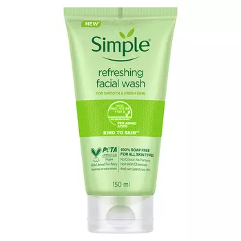 Освежающее средство для умывания (150 мл), Refreshing Facial Wash, произв. Simple