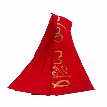 Освященная хлопковая шаль Деви (Ангавастрам) большая, Consecrated Devi Cotton Shawl (Angavastram) Big, произв. Isha Life