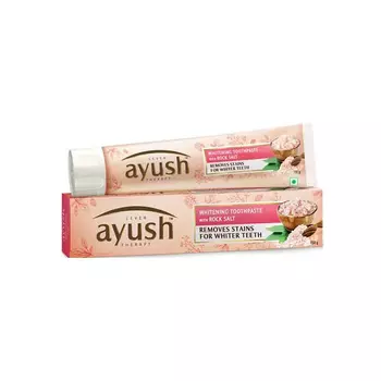 Отбеливающая зубная паста с Каменной солью (150 г), Whitening Toothpaste With Rock Salt, произв. Lever Ayush