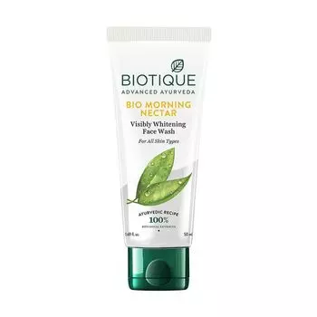 Отбеливающее средство для умывания (50 мл), Bio Morning Nectar Visibly Whitening Face Wash, произв. Biotique