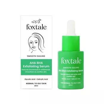 Отшелушивающая сыворотка с кислотами (30 мл), AHA BHA Exfoliating Serum, произв. Foxtale