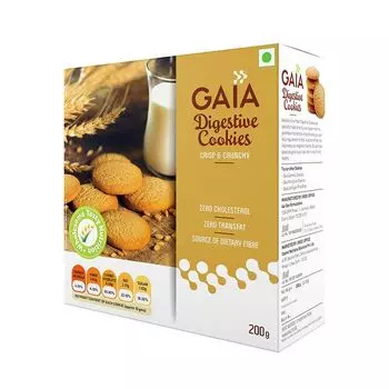 Печенье для улучшения пищеварения (200 г), Digestive Cookies, произв. Gaia