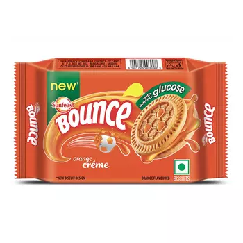 Печенье с Апельсиновым кремом (64 г), Bounce Orange Creme, произв. Sunfeast