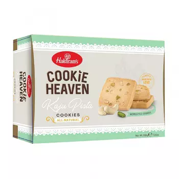 Печенье с Кешью и Фисташками (200 г), Cookie Heaven Kaju Pista, произв. Haldiram's