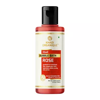 Пена для ванны с Розой (210 мл), Bubble Bath Rose, произв. Khadi Organique