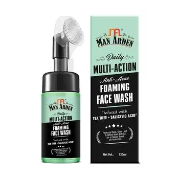 Пенка для умывания с Чайным деревом и Салициловой кислотой (120 мл), Multi-Action Anti-Acne Foaming Face Wash Tea Tree + Salicylic Acid, произв. Man Arden