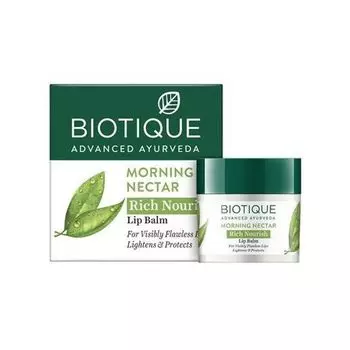 Питательный бальзам для губ (12 г), Morning Nectar Rich Nourish Lip Balm, произв. Biotique