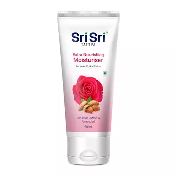 Питательный и увлажняющий крем с Розой и Миндалем (60 г), Extra Nourishing Moisturiser, произв. Sri Sri Tattva