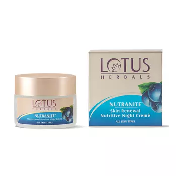 Питательный ночной крем для обновления кожи (50 г), Nutranite Skin Renewal Nutritive Night Creme, произв. Lotus Herbals
