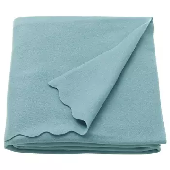 Плед светло-голубой, THORGUN Throw Light Blue, произв. IKEA