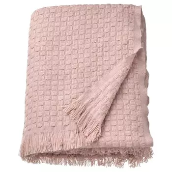 Плед светло-розовый, HORNMAL Throw Light Pink, произв. IKEA