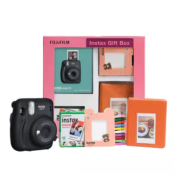 Подарочный набор с мини-камерой 11: цвет Угольно-серый, Instax Mini 11 Gift Box Charcoal Gray Set, произв. Instax