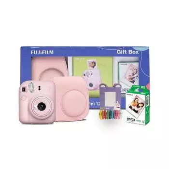 Подарочный набор с мини-камерой 12: цвет Цветущий розовый, Instax Mini 12 Gift Box Blossom Pink Set, произв. Instax