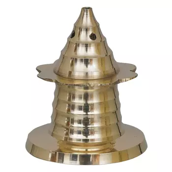 Подставка для ароматических палочек, Traditional Golden Brass Incense Stick Holder Agarbatti Stand, произв. eCraftIndia