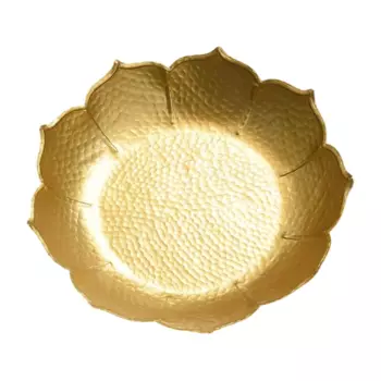 Подсвечник Чаша Урли в виде Лотоса, Handcrafted Lotus Urli Bowl, произв. The Purple Tree