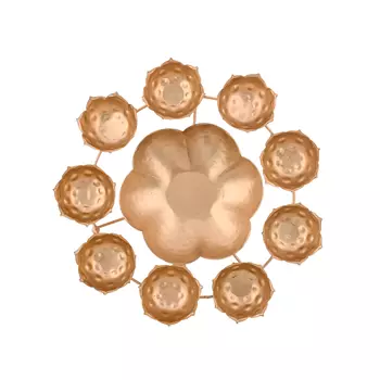 Подсвечник-дия Чаша Урли в форме цветка, Urli Bowl Diya Shape Flower, произв. CraftVatika