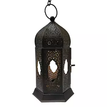Подсвечник Марокканский фонарь, Moroccan Lantern Lamp Tealight Candle Holder, произв. The Purple Tree