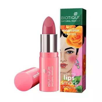 Помада для губ Розовое мерцание (4,2 г), Magicolor Lipstick Twinkle Pink, произв. Biotique
